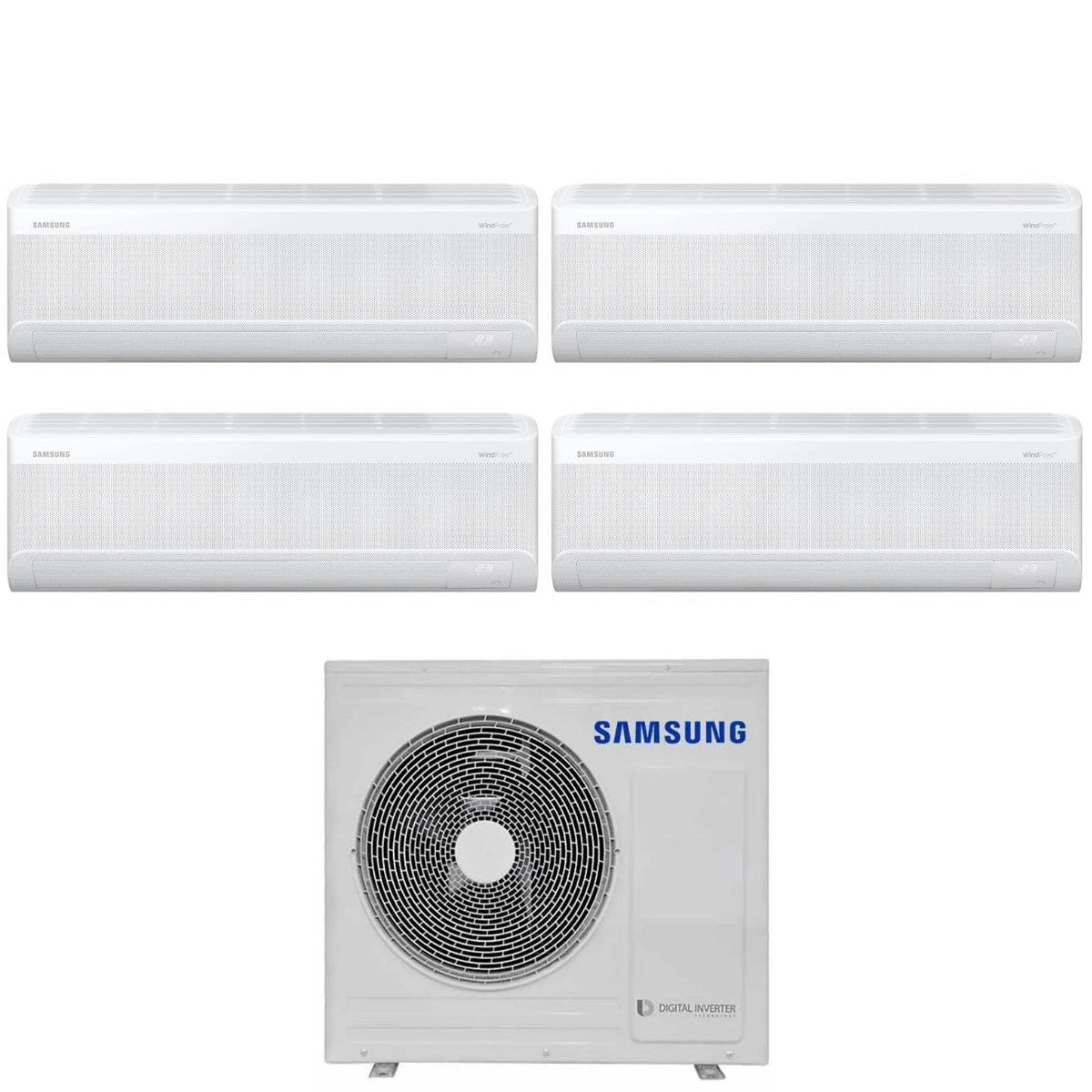 climatizzatore condizionatore quadri split inverter samsung serie windfree elite 7000_7000_7000_9000 btu con aj080txj4kg wi fi 7_7_7_9 r 32 novita