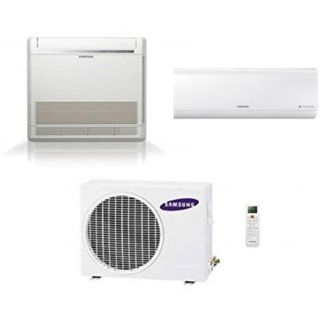 climatizzatore condizionatore samsung dual split console inverter 12000 _ new style plus 7000 con aj040ncj r 32 wi fi optional 9000_7000 novita 7945