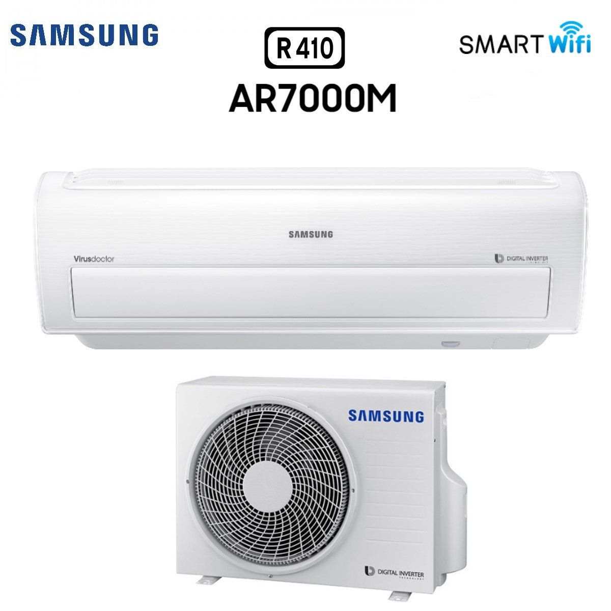 climatizzatore condizionatore samsung inverter serie ar7000m 9000 btu ar09kspdbwkneu smart wi fi classe a__