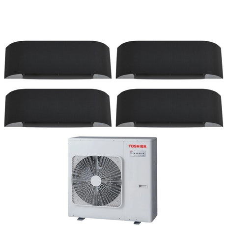 climatizzatore condizionatore toshiba quadri split inverter serie haori 10_10_16_16 9_9_15_15 ras 4m27u2avg e r 32 wi fi integrato 10000_10000_16000_16000 9000_9000_15000_15000 grigio scuro