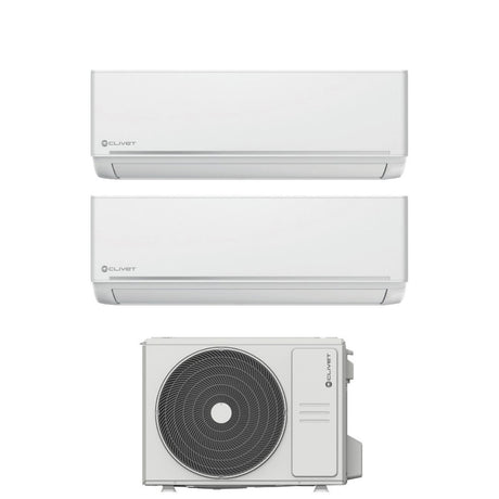 clivet condizionatore clivet dual split ezcool 1212 con mu2 y53m r 32 wi fi optional