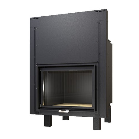 ctm termocamino a legna ctm basic eco s1 20 kw per produzione acs con scambiatore full link e scomparsa verticale