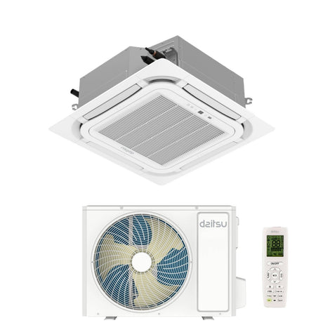 daitsu condizionatore a cassetta daitsu 48000 btu aud48kdbs trifase r 32 wi fi optional con telecomando e griglia