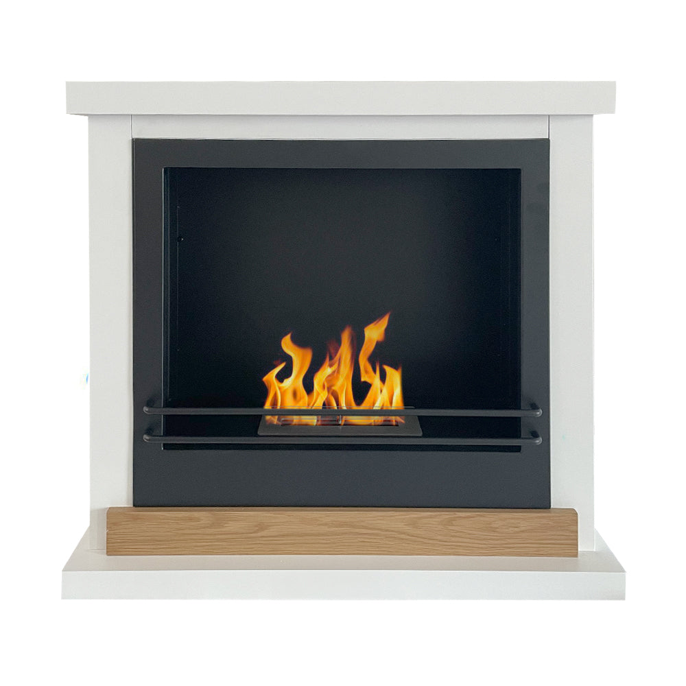 divina fire camino a bioetanolo biocamino da terra divina fire stoccolma in legno bianco l75xp24xh68 cm ean 8056157807650