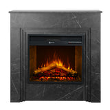 divina fire camino elettrico da terra divine fire bellini effetto marmo nero