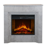 divina fire camino elettrico da terra divine fire bellini effetto marmo