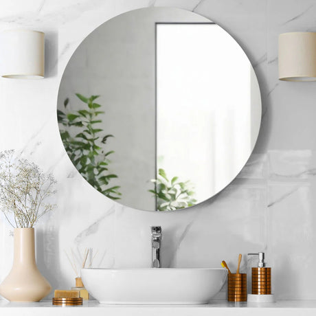 divina garden specchio da bagno rotondo retroilluminato tondo 90 cm luna made in italy ean 8056157809395