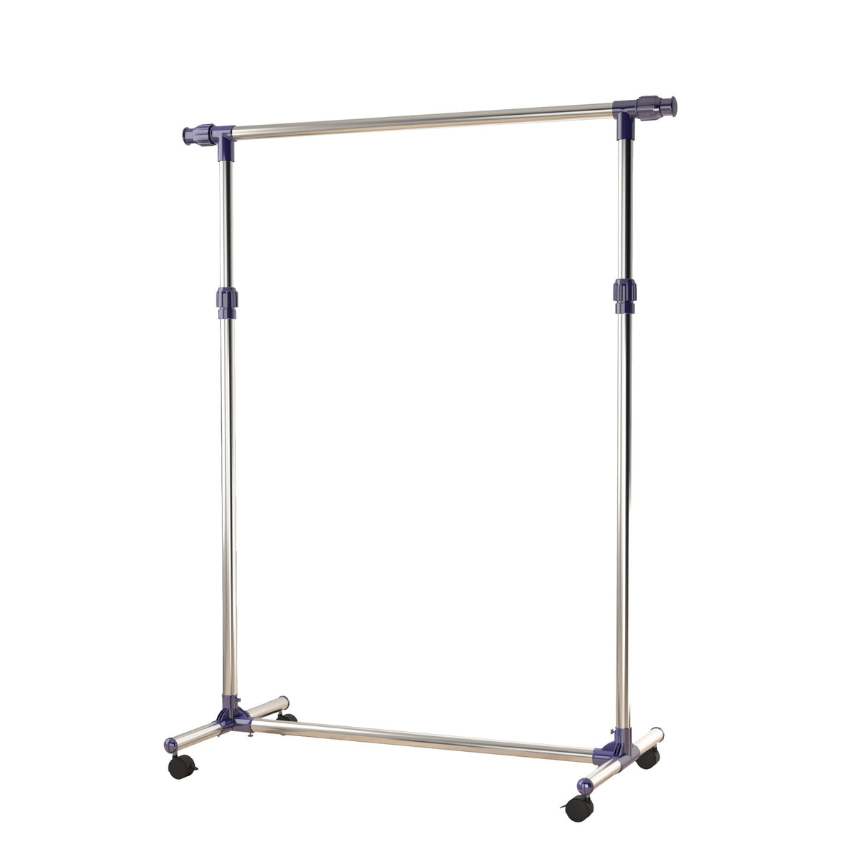 easycomfort easycomfort appendiabiti stender porta abiti singolo per vestiti in acciaio inox su ruote larghezza e altezza regolabili ean 8054111842938