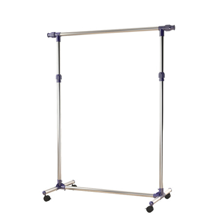 easycomfort easycomfort appendiabiti stender porta abiti singolo per vestiti in acciaio inox su ruote larghezza e altezza regolabili ean 8054111842938