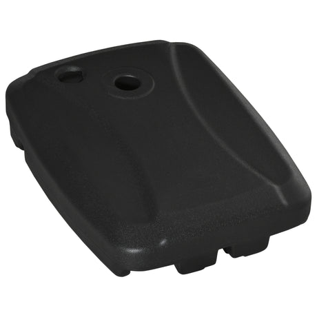 easycomfort easycomfort base per ombrellone a braccio riempibile fino a 75 kg con base a t inclusa 80x60x17 cm nero