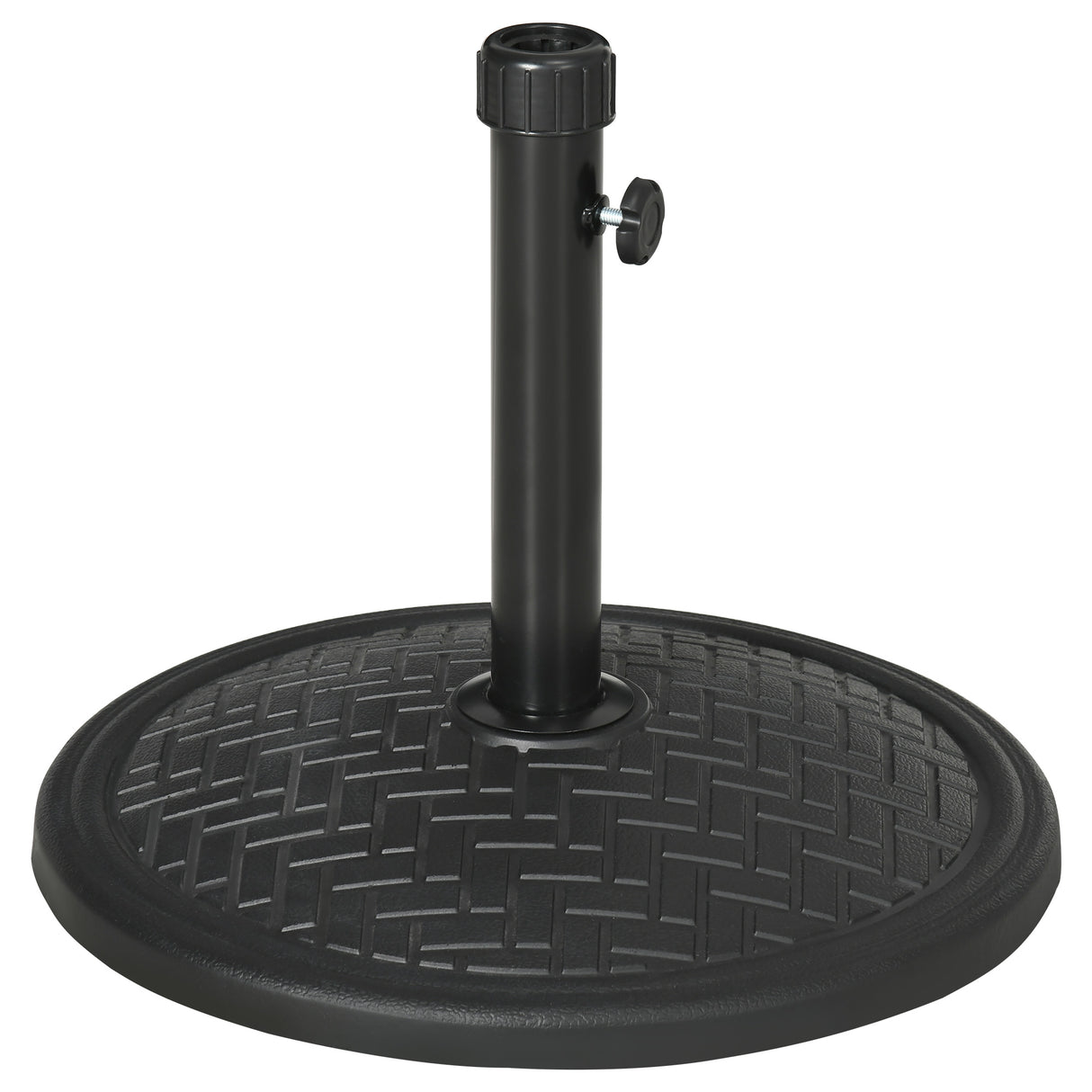 easycomfort easycomfort base per ombrellone di 14kg per pali da 32 38 mm metallo e cemento 46 cm nero