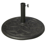 easycomfort easycomfort base per ombrellone in resina 19kg con decorazioni e accoppiatore antiruggine 54 5cm bronzo