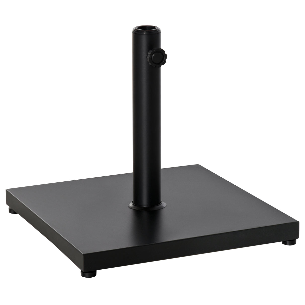 easycomfort easycomfort base per ombrellone quadrata da 18kg per pali da 33 53 8 cm 45x45x39 cm nero