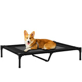 easycomfort easycomfort brandina per cani grandi in metallo e tessuto oxford con borsa di trasporto 92x76x18cm nero