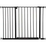 easycomfort easycomfort cancelletto per cani estensibile con viti e ampia apertura in metallo e plastica 76 107x76 cm nero