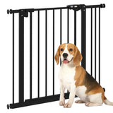 easycomfort easycomfort cancellino per cani a 2 estensioni con larghezza regolabile fino 100 cm e chiusura automatica nero