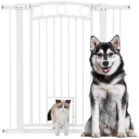 easycomfort easycomfort cancellino per cani regolabile da 76 104 cm cancelletto alto 106 cm con 2 estensioni bianco