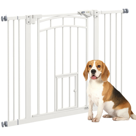 easycomfort easycomfort cancellino per cani taglia piccola e media con chiusura automatica in acciaio e pa 74 100x76 cm bianco