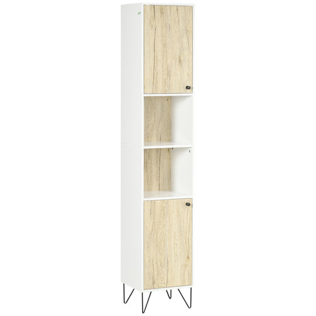 immagine-1-easycomfort-easycomfort-colonna-bagno-con-2-ripiani-aperti-e-2-armadietti-in-truciolato-30x31-5x169-cm-bianco-e-color-legno