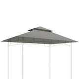 easycomfort easycomfort copertura per gazebo da giardino per barbecue 1 52x2 44 m a 2 livelli in poliestere grigio chiaro