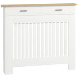 easycomfort easycomfort copritermosifone a doghe antiribaltamento con cassetto portaoggetti in legno 112x19x97 cm bianco