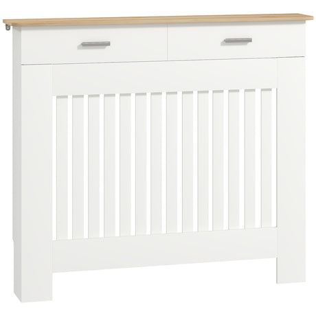 easycomfort easycomfort copritermosifone a doghe antiribaltamento con cassetto portaoggetti in legno 112x19x97 cm bianco