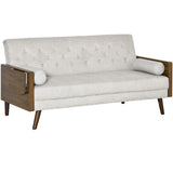 easycomfort easycomfort divano letto singolo con mensole laterali seduta 3 posti e schienale 3 reclinazioni 200x88x89cm
