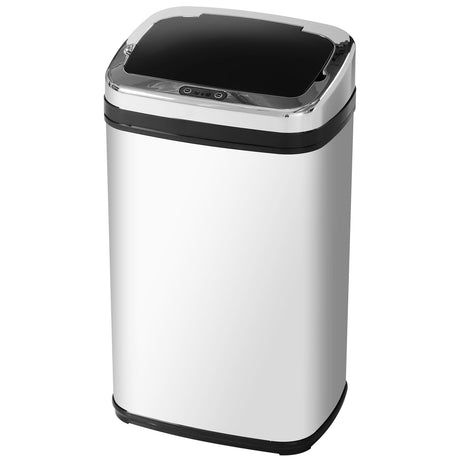 easycomfort easycomfort elegante bidone pattumiera in acciaio inox con sensore elettronico di apertura 30l ean 8054111841610