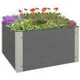 easycomfort easycomfort letto per orto rialzato con fondo aperto e profili in alluminio 60x60x30cm grigio scuro
