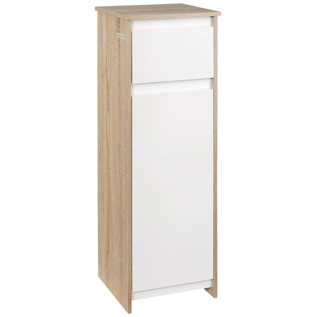 easycomfort easycomfort mobile bagno con cassetto e armadietto con ripiano regolabile interno in mdf 32 6x30x90 cm