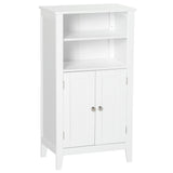 easycomfort easycomfort mobile bagno con mensole regolabili e armadietto 2 ante mobiletto bagno multiuso in legno bianco 50x30x93cm