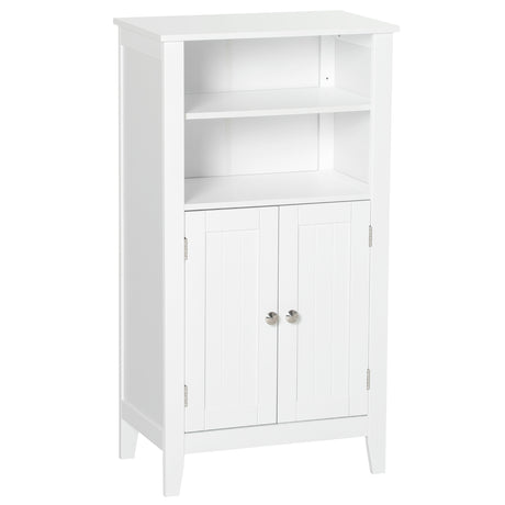 easycomfort easycomfort mobile bagno con mensole regolabili e armadietto 2 ante mobiletto bagno multiuso in legno bianco 50x30x93cm