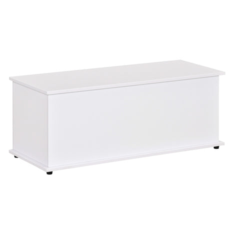 easycomfort easycomfort panca contenitore multiuso in legno truciolare con coperchio apribile per camera e ingresso 100x40x40cm bianco