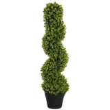 easycomfort easycomfort pianta finta di eucalipto a spirale con vaso incluso per interno ed esterno altezza 90 cm verde