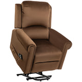 easycomfort easycomfort poltrona alzapersona reclinabile a 135 e massaggiante con telecomando 88x92x106 cm marrone scuro