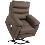 easycomfort easycomfort poltrona alzapersona reclinabile massaggiante e riscaldante con doppio motore marrone scuro