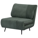 easycomfort easycomfort poltrona letto 2 in 1 singola schienale regolabile su 3 livelli e imbottito struttura in legno e acciaio