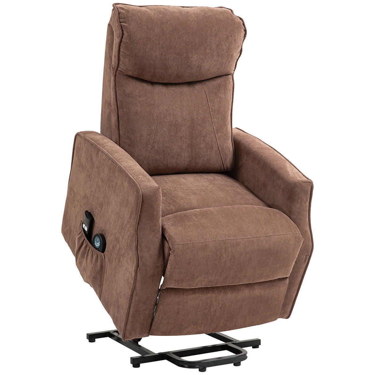 easycomfort easycomfort poltrona relax alzapersona con 8 punti massaggio reclinazione a 135 e 2 telecomandi marrone