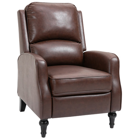 easycomfort easycomfort poltrona relax reclinabile 90 e 150 manuale per tv soggiorno camera design moderno in pelle 73x86x104cm ean 8055776911946