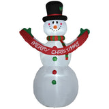 easycomfort easycomfort pupazzo di neve gonfiabile gigante alto 243cm con luci a led decorazione da esterno o giardino