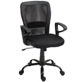 easycomfort easycomfort sedia da ufficio con altezza regolabile e tessuto a rete seduta girevole e inclinazione nero