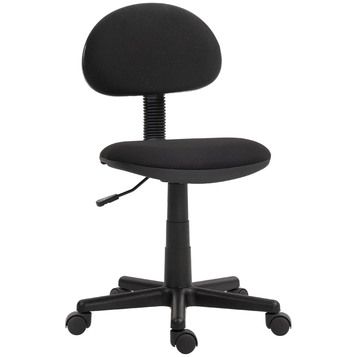 easycomfort easycomfort sedia da ufficio girevole ad altezza regolabile in tessuto elastico spugna e acciaio 43x51x73 85 cm nero