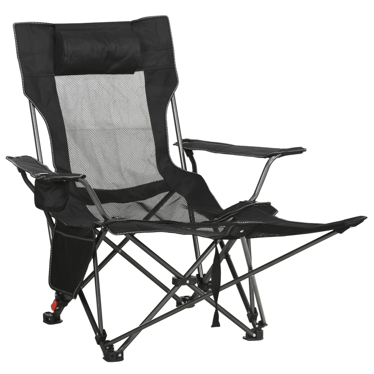 immagine-1-easycomfort-easycomfort-sedia-sdraio-da-campeggio-reclinabile-e-pieghevole-con-poggiapiedi-58x148x90cm-nero