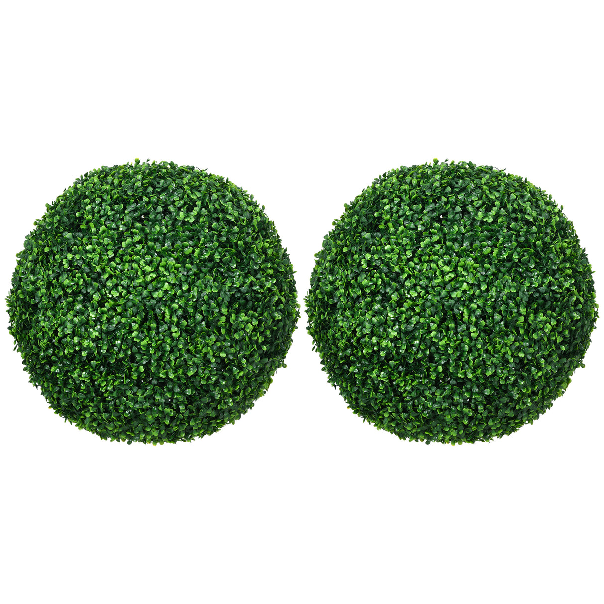 easycomfort easycomfort set di 2 piante finte sfera di bosso 50cm decorazione per interno ed esterno verde