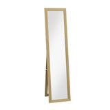 easycomfort easycomfort specchio con cornice in mdf con piedini e ganci per utilizzo a muro o a parete 37x40x155 cm
