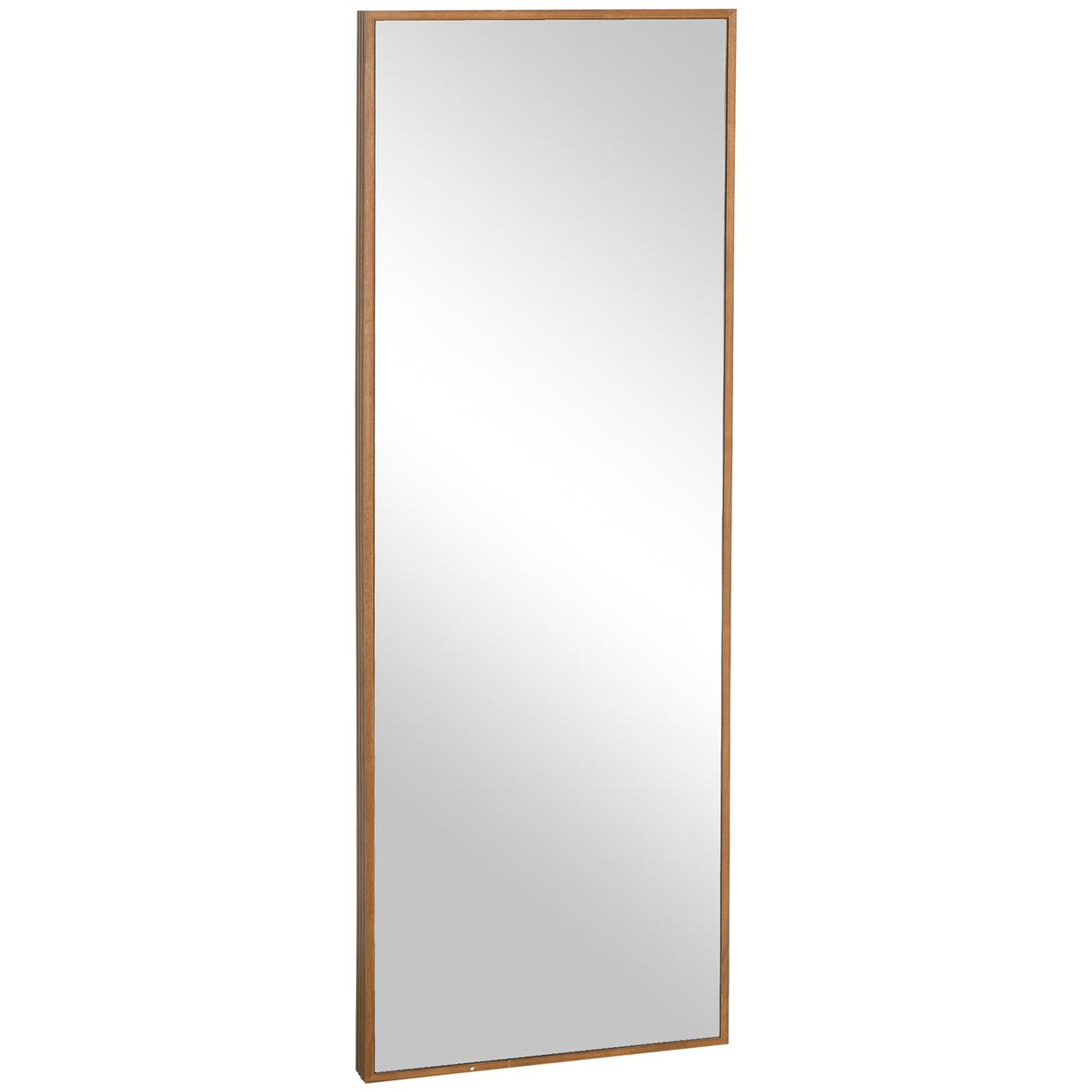 easycomfort easycomfort specchio da parete e da appoggio in legno di pino con ganci inclusi 45x125cm