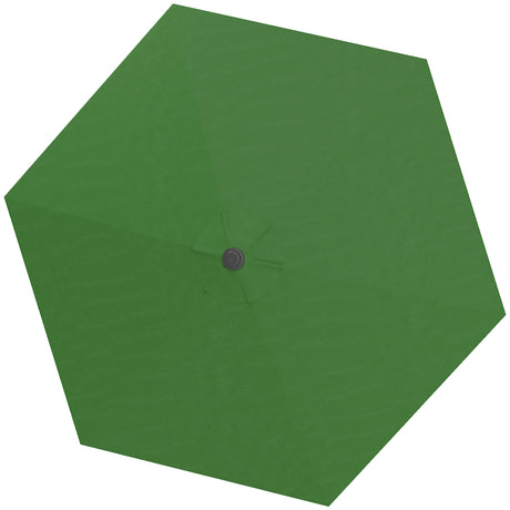 easycomfort easycomfort telo di ricambio per ombrellone 3 m con prese daria per telai in legno e acciaio verde
