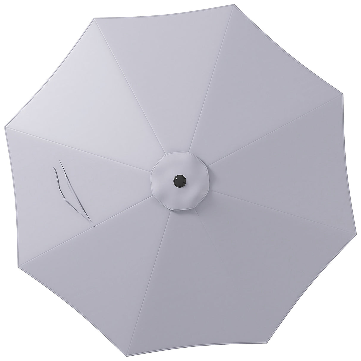 easycomfort easycomfort telo per ombrellone da 295 cm in poliestere grigio resistente allacqua con presa daria superiore