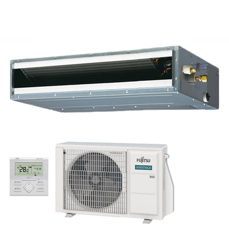 fujitsu climatizzatore condizionatore fujitsu canalizzato canalizzabile bassa prevalenza serie kl eco 9000 btu r 32 arxg09kllap a comando escluso