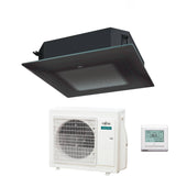 fujitsu condizionatore a cassetta fujitsu kr eco circular flow black 24000 btu auxg24krlb r 32 wi fi optional con griglia e filocomando